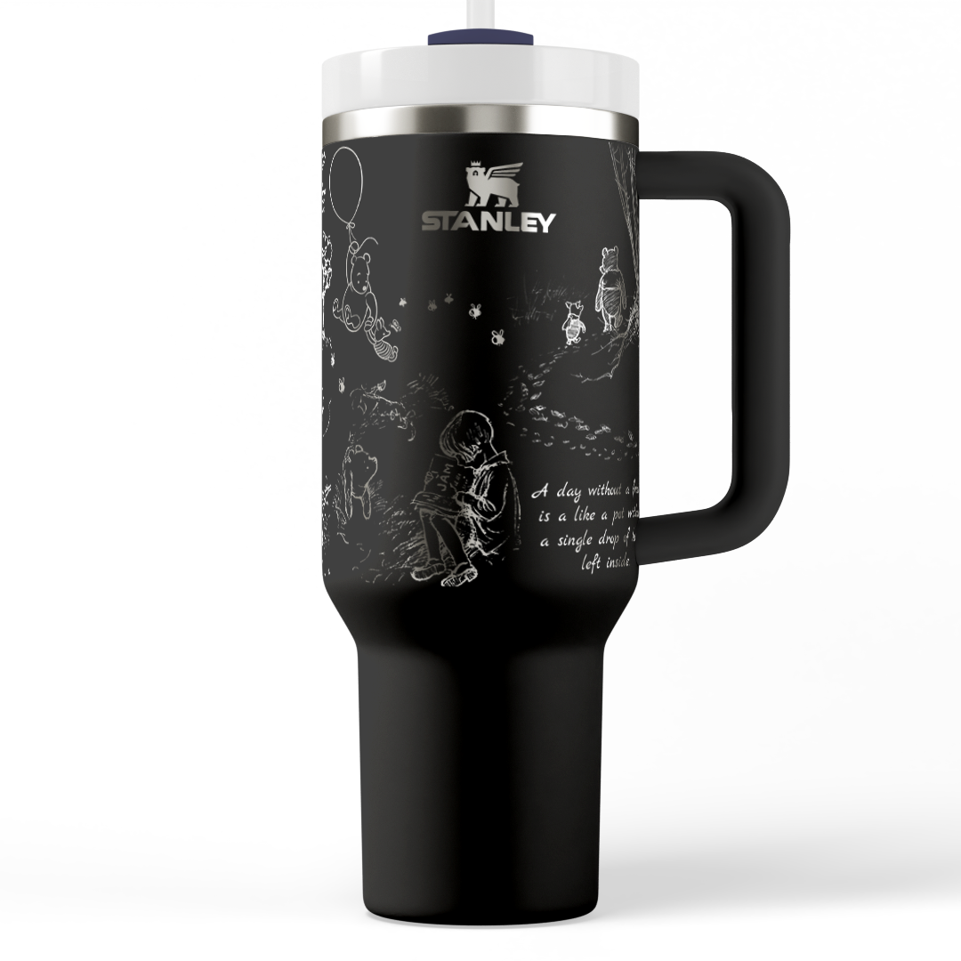 Retro Honey Bear Laser Engraved Stanley Tumbler