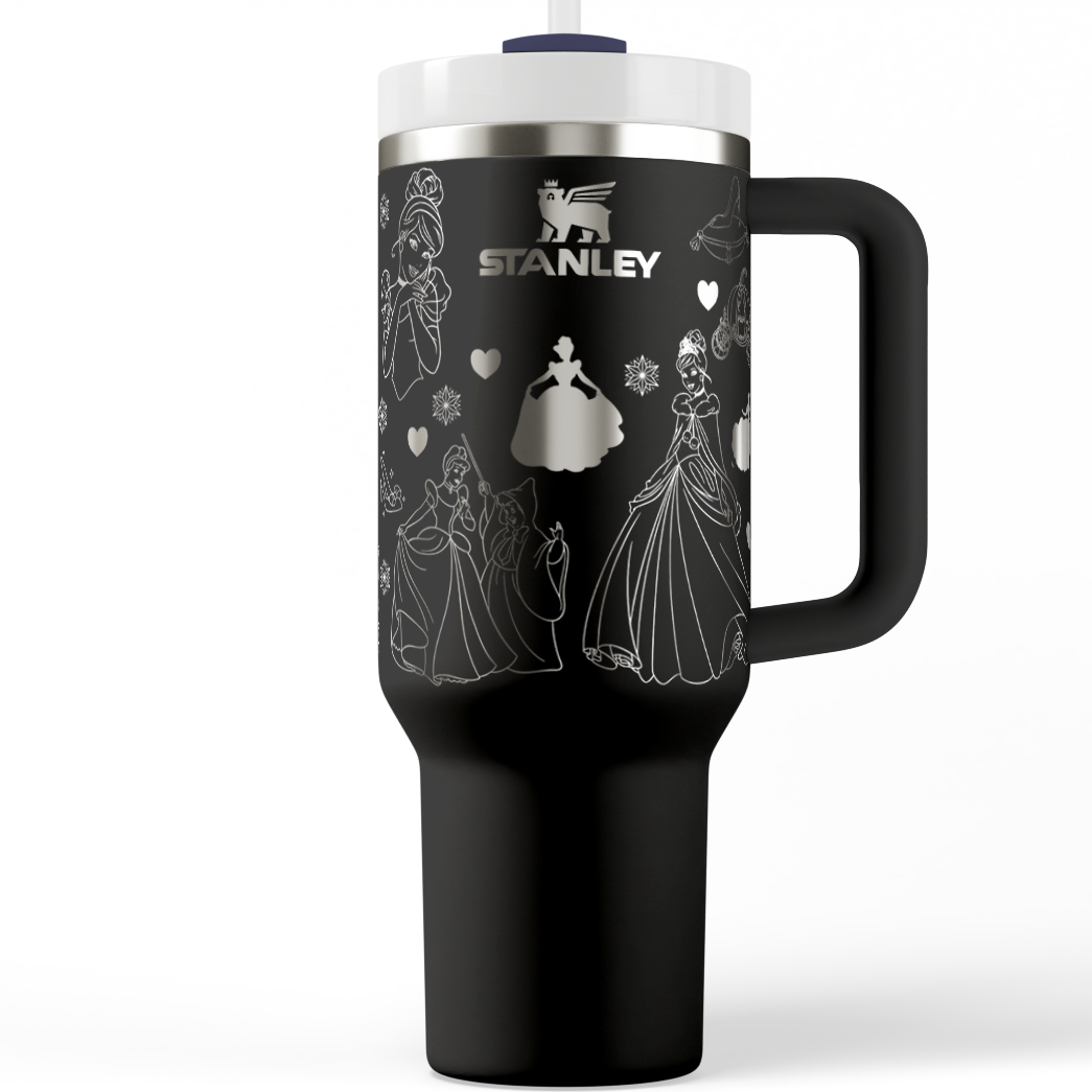 Slipper Princess Laser Engraved Stanley Tumbler