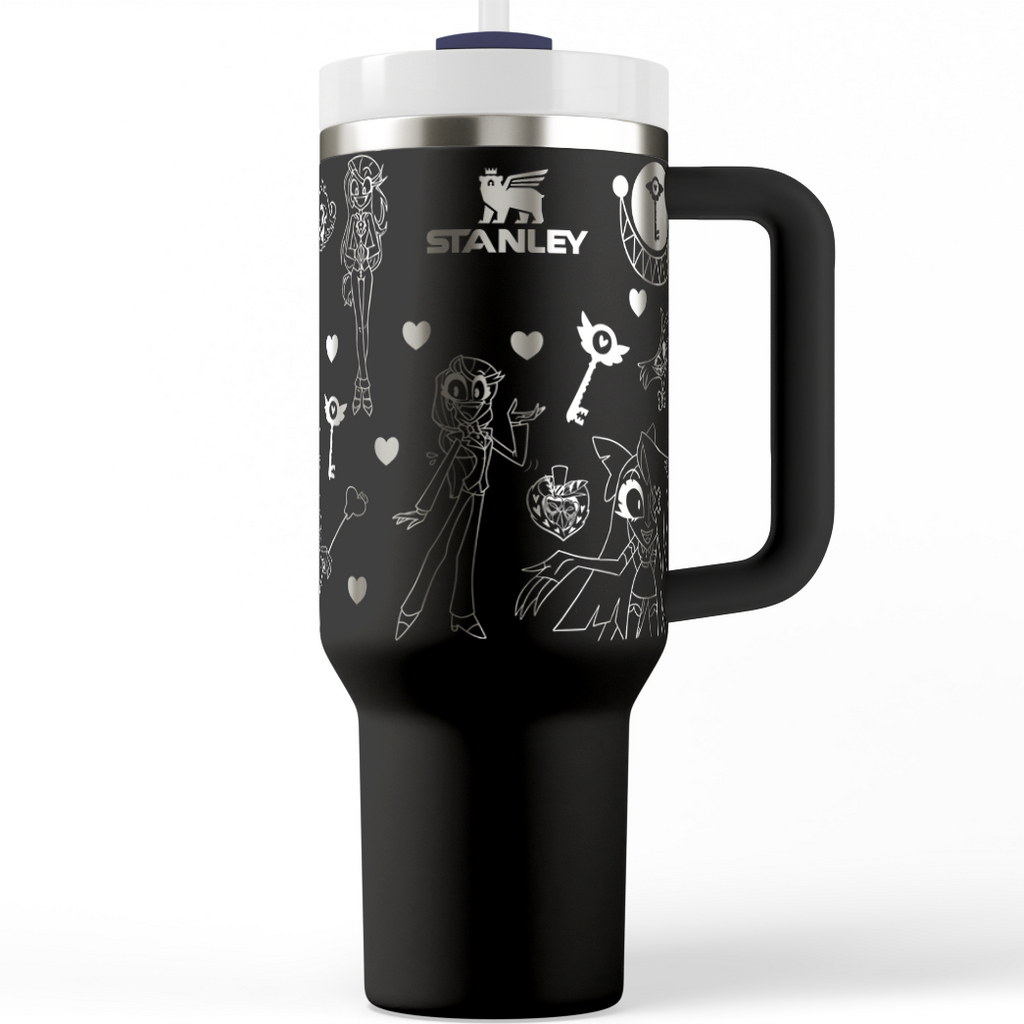 Cartoon Hotel Laser Engraved Stanley Tumbler