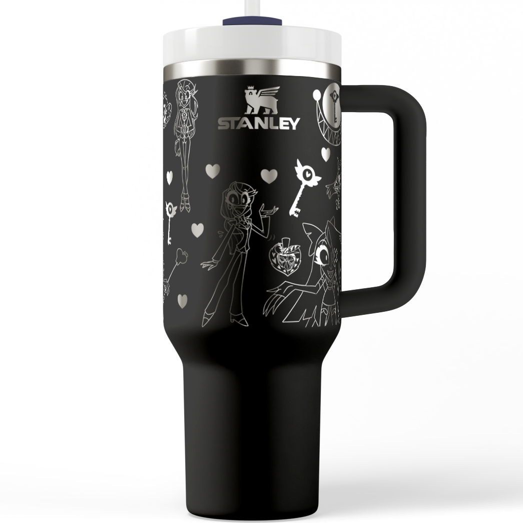 Cartoon Hotel Laser Engraved Stanley Tumbler
