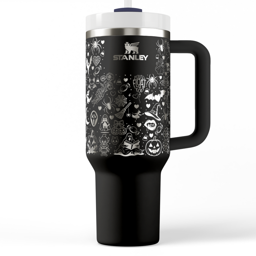 Kawaii Halloween Laser Engraved Stanley Tumbler