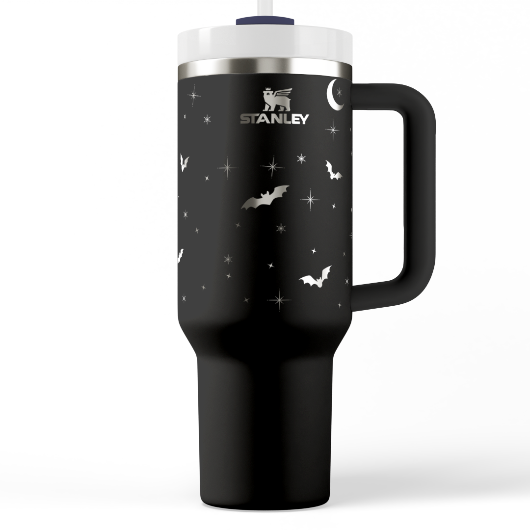Bats and Stars Stanley Engraved Tumbler