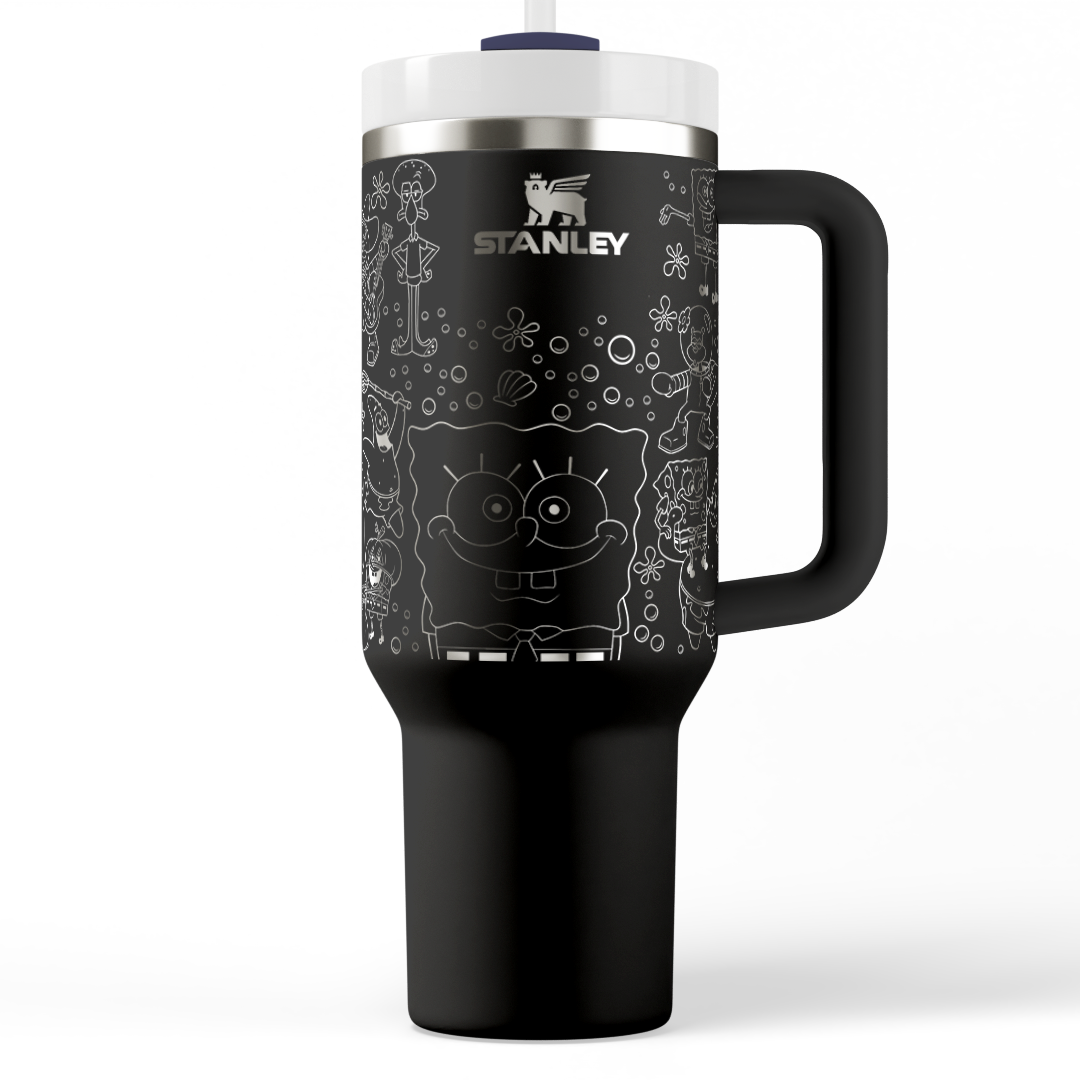 Sponge Man Stanley Engraved Tumbler