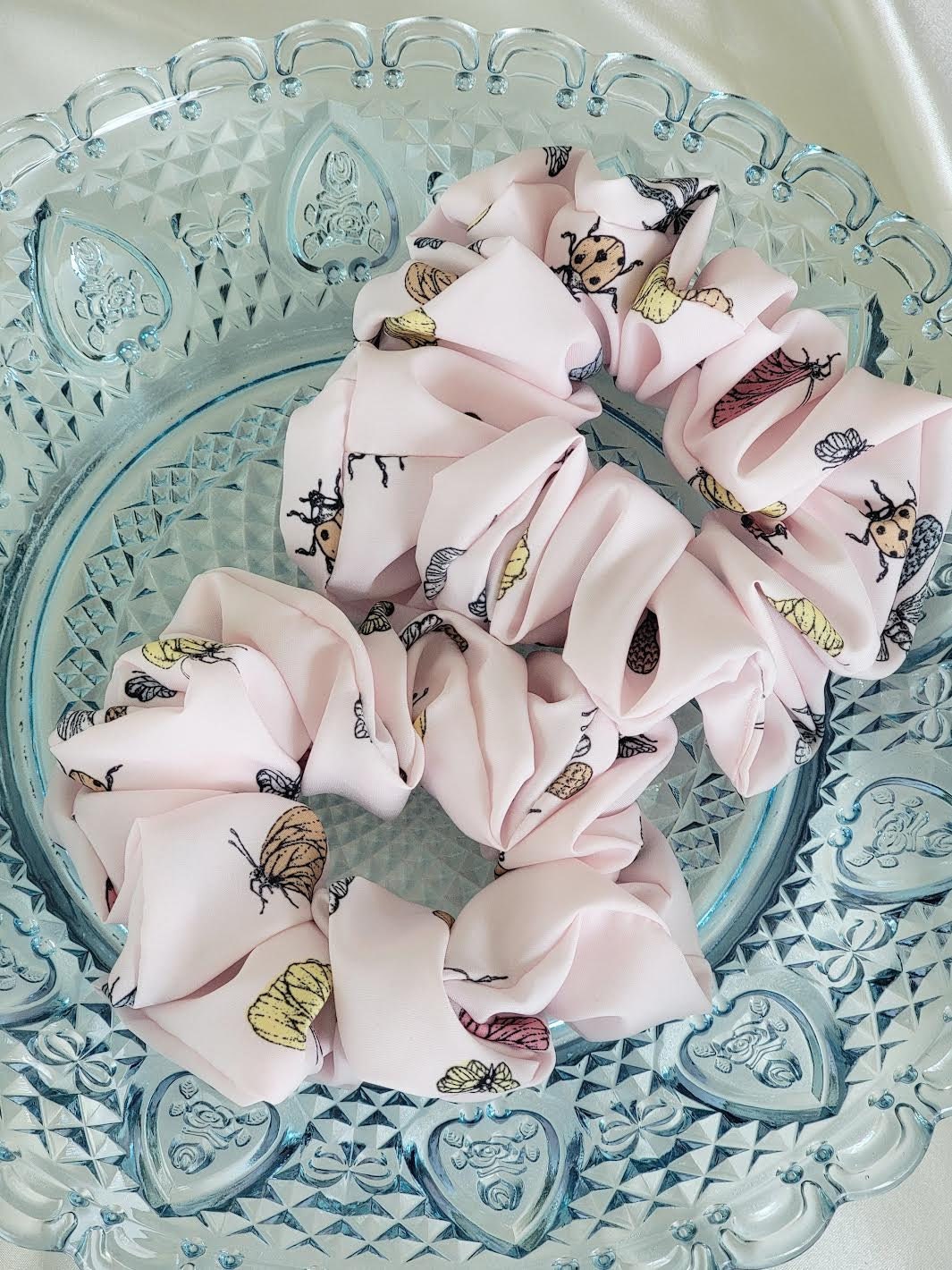 Pastel Insects Oversized Scrunchie