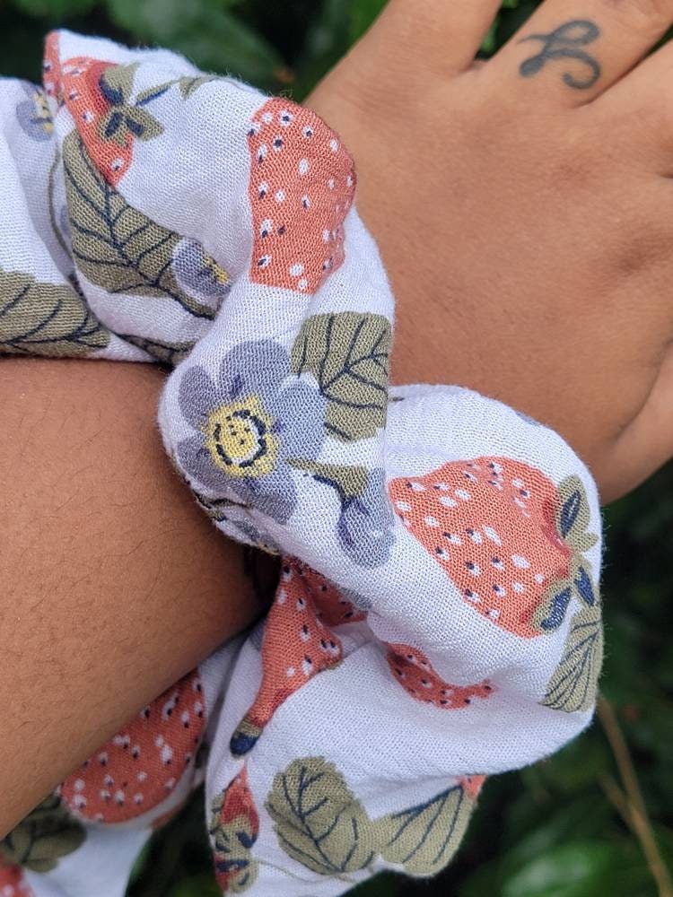 Strawberry Fields Oversized Scrunchie