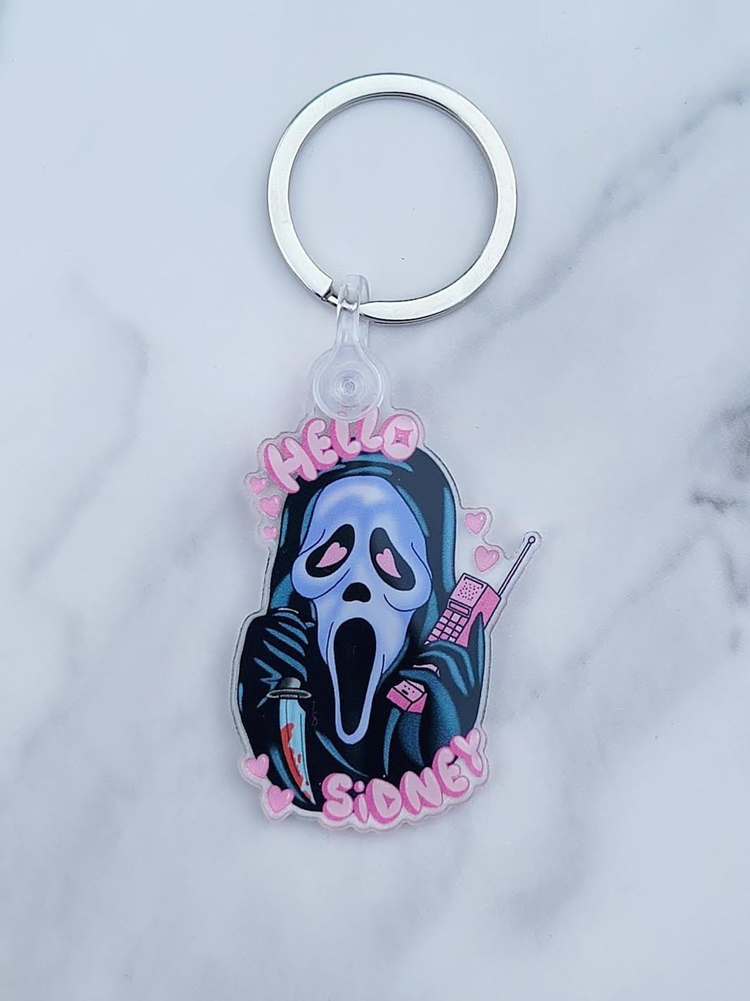 Ghost "Hello Sidney" Keychains