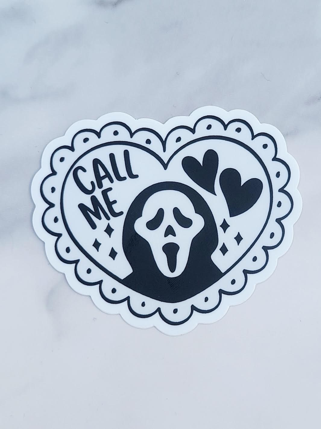 Ghost "Call Me" Sticker