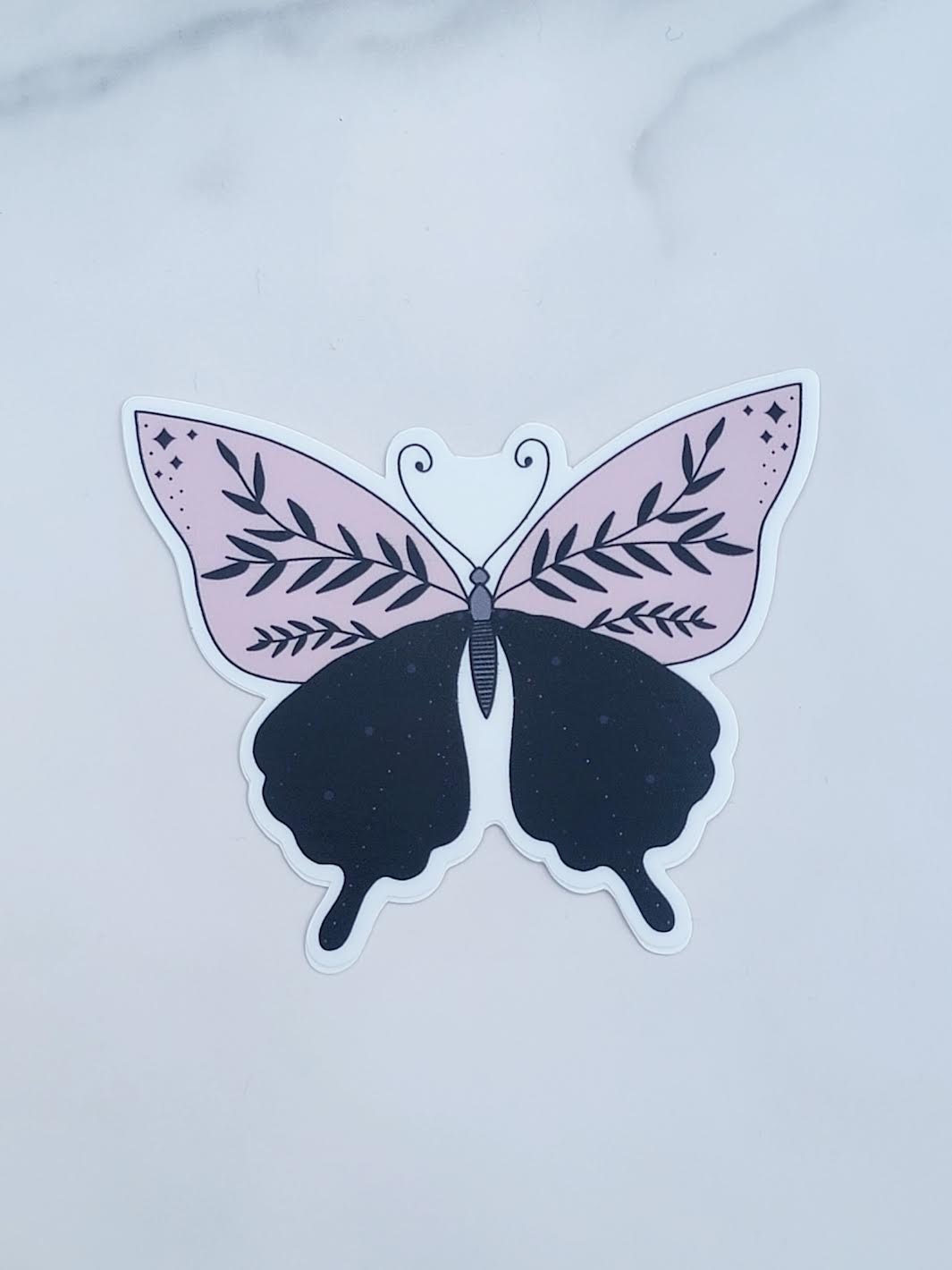 Purple Butterfly Sticker