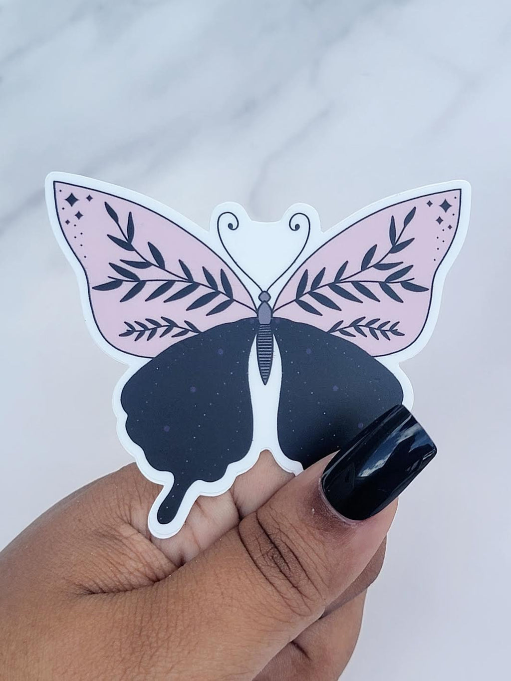Purple Butterfly Sticker
