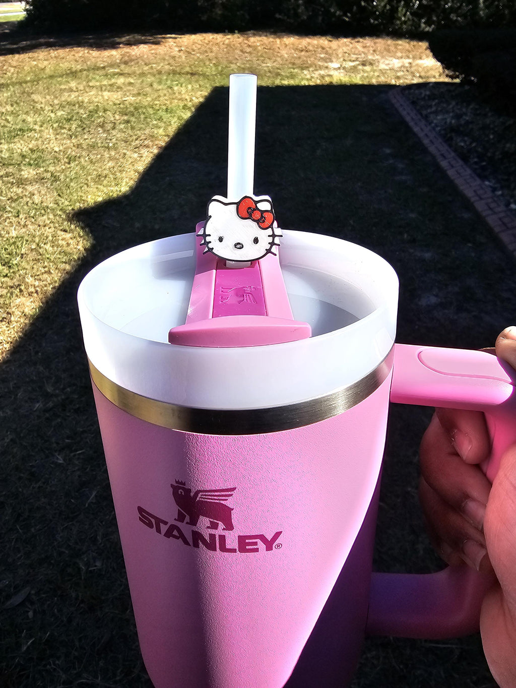 Kitty Stanley Tumbler Straw Topper