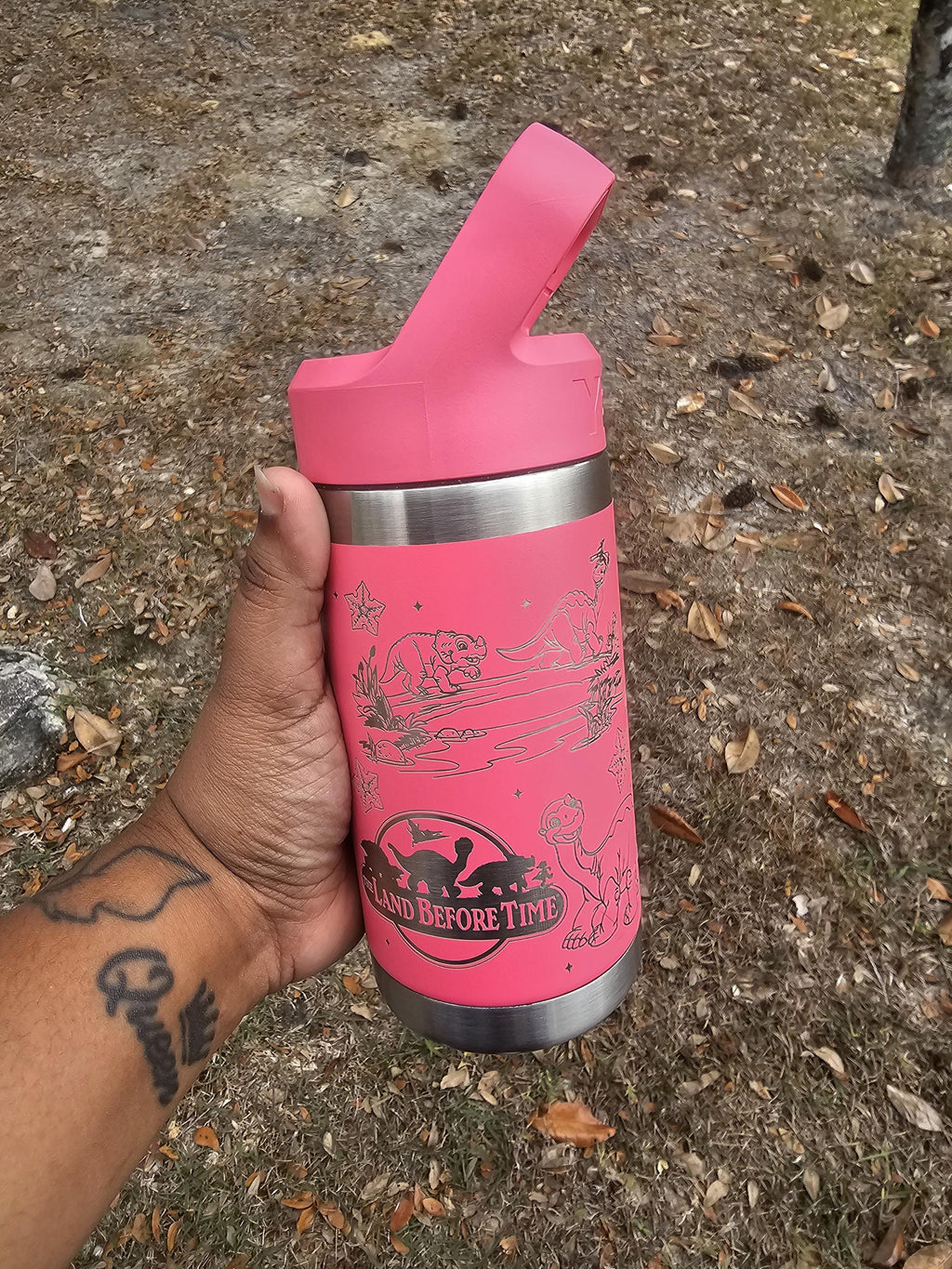 Dinosaur Children Laser Engraved Tumbler