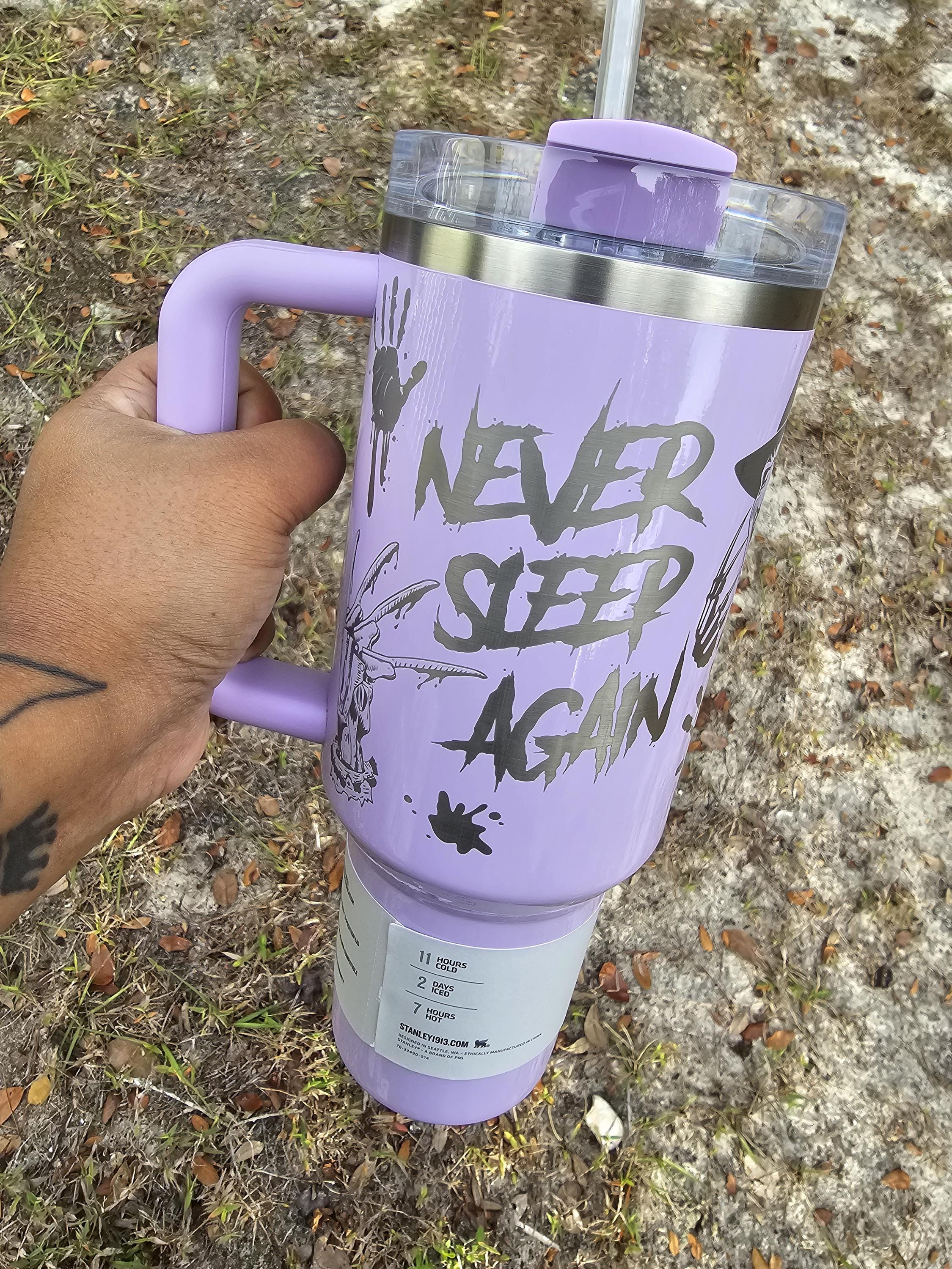 Horror Laser Engraved Stanley Tumbler