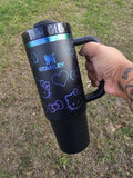 Kitty Laser Engraved Stanley Tumbler