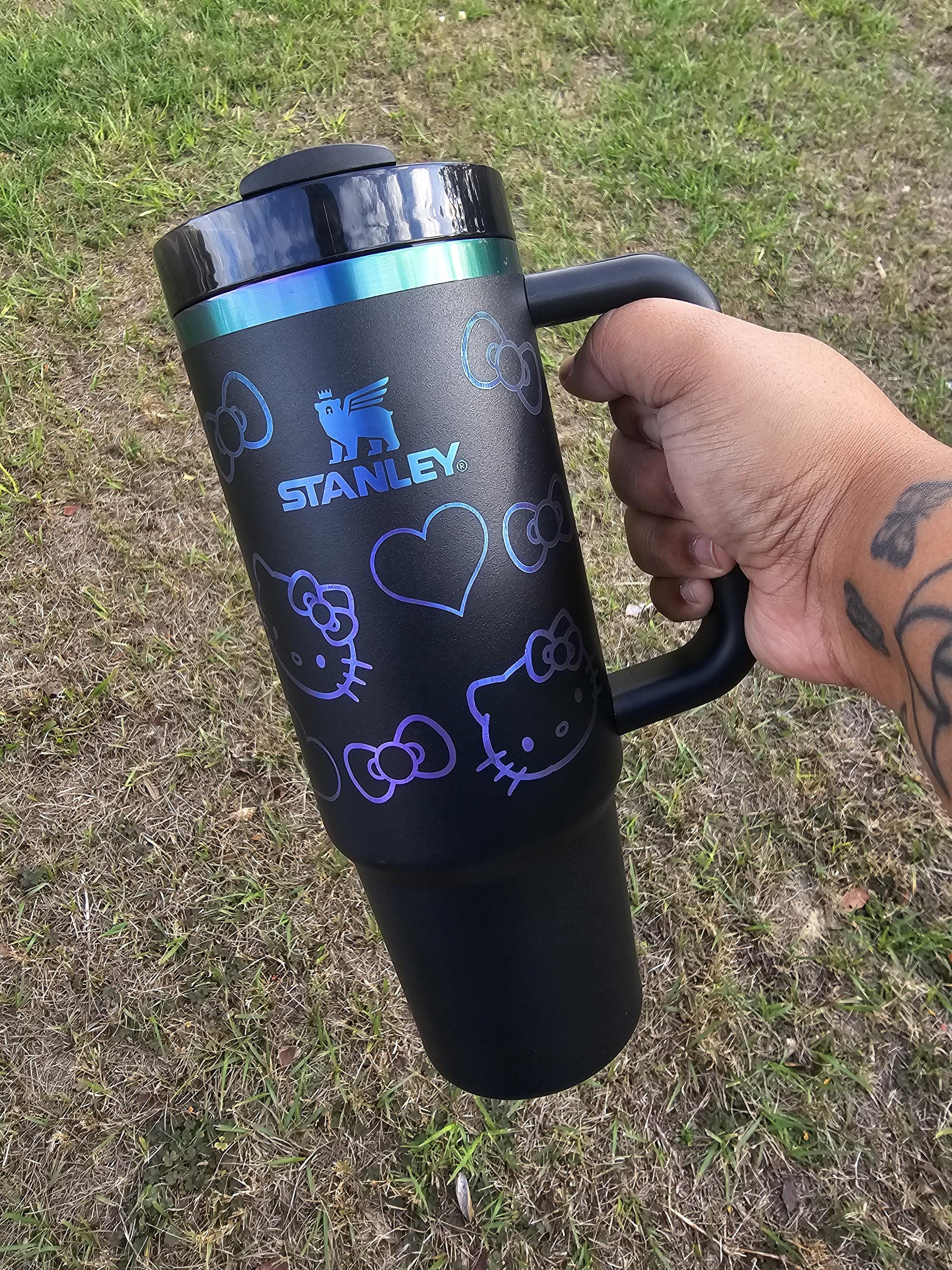 Kitty Laser Engraved Stanley Tumbler