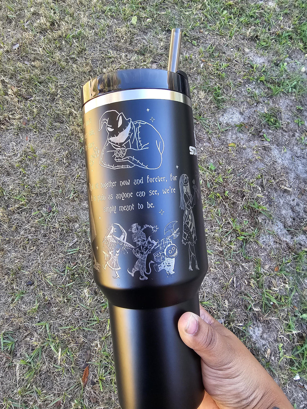 Pumpkin King Laser Engraved Stanley