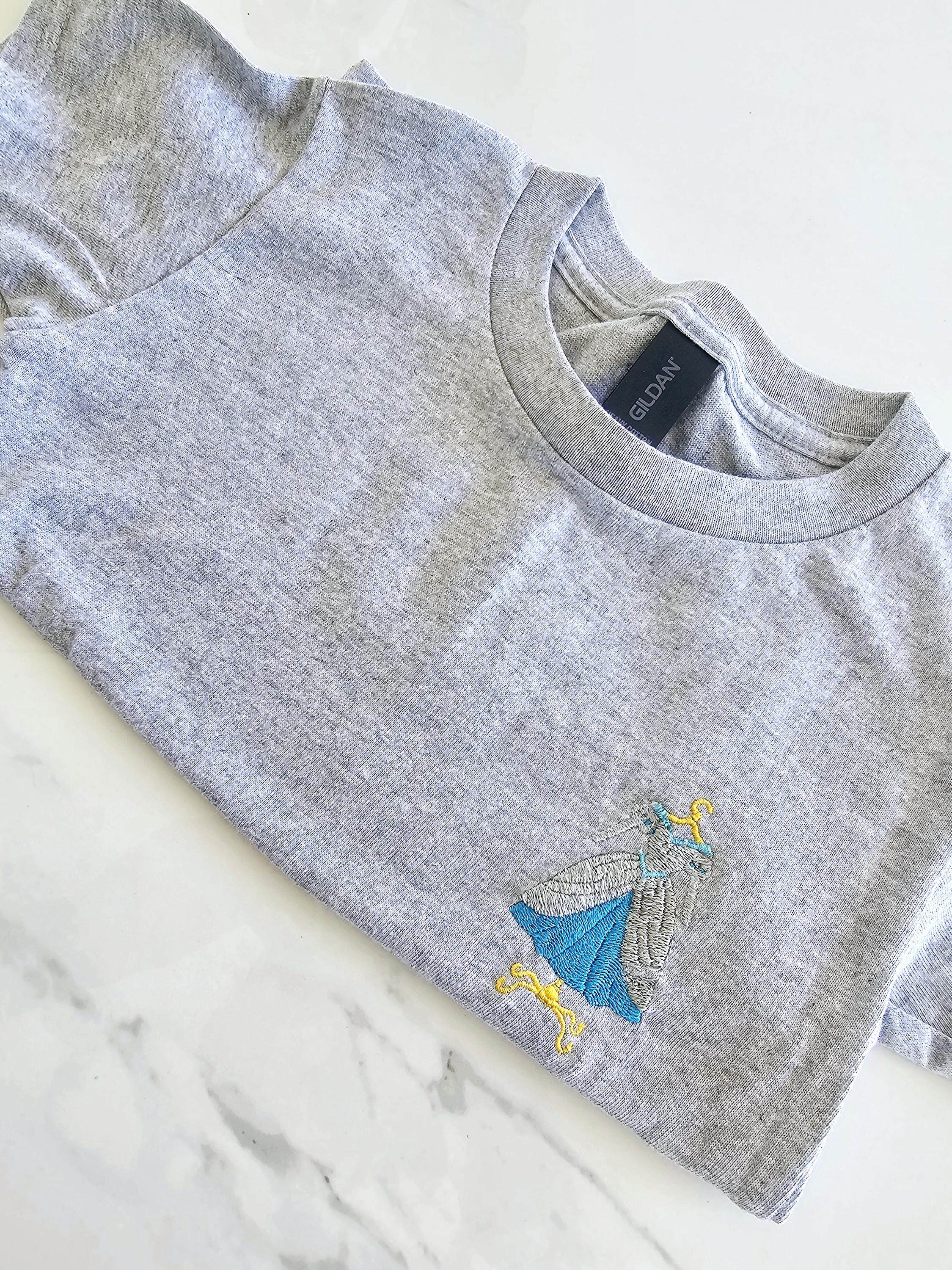 Mermaid Dress Embroidered T-Shirt