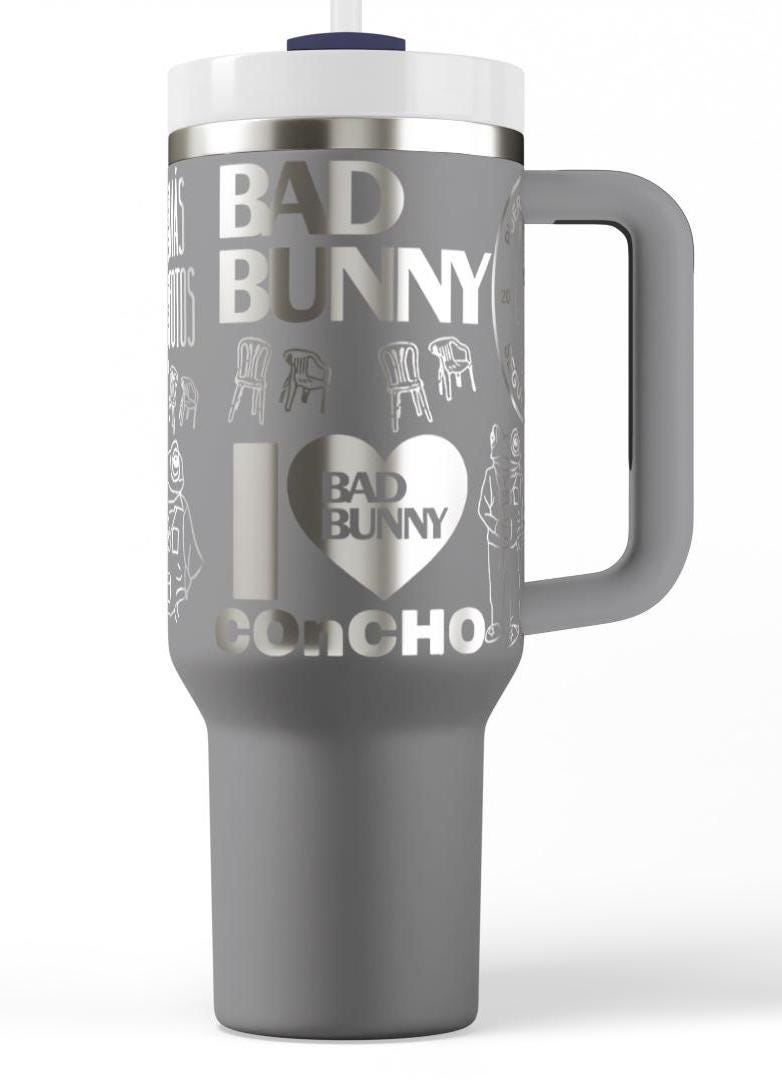 Bunny Laser Engraved Stanley Tumbler