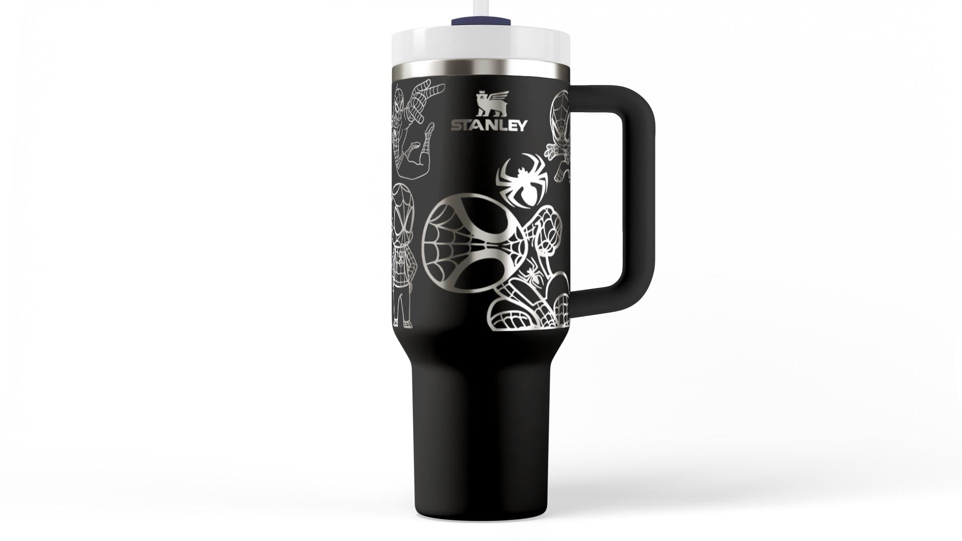 Spider Laser Engraved Stanley Tumbler