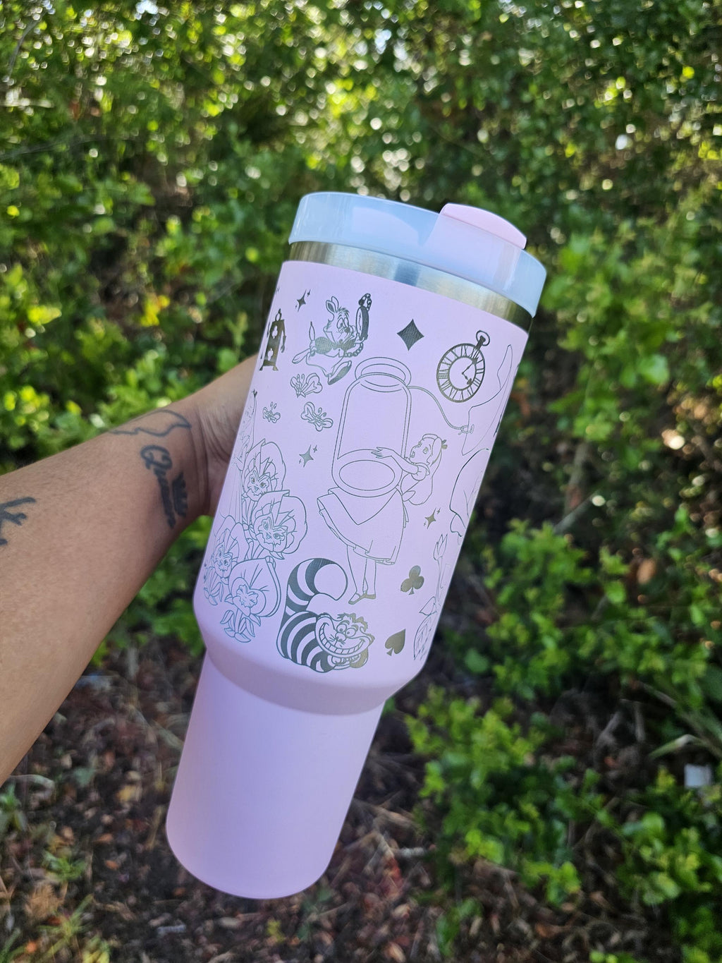Wonderland Stanley Engraved Tumbler