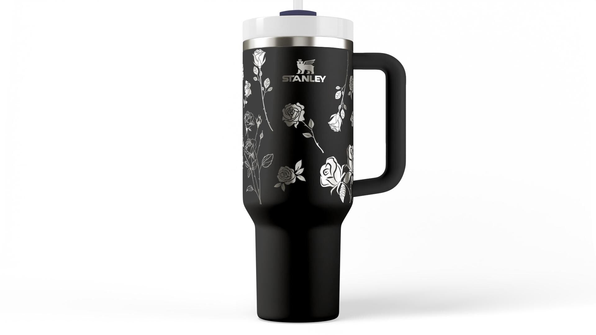 Roses Stanley Engraved Tumbler