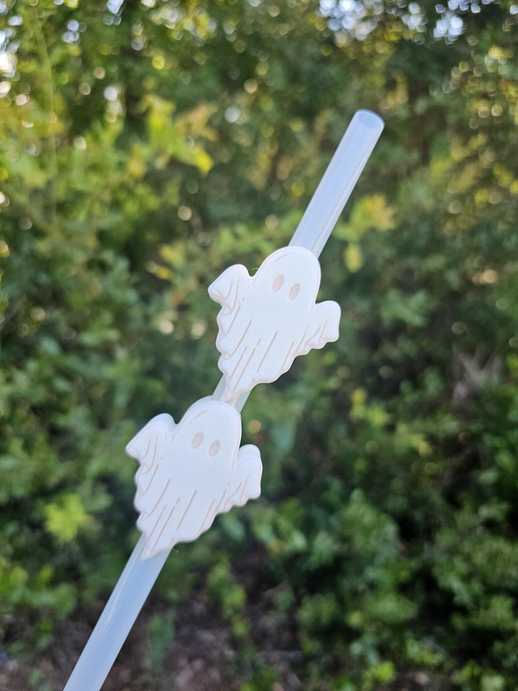 Ghost Stanley Tumbler Straw Topper