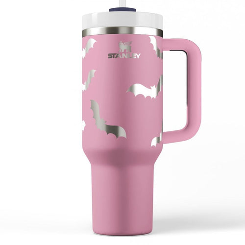 Bats Cute Horror Stanley Engraved Tumbler