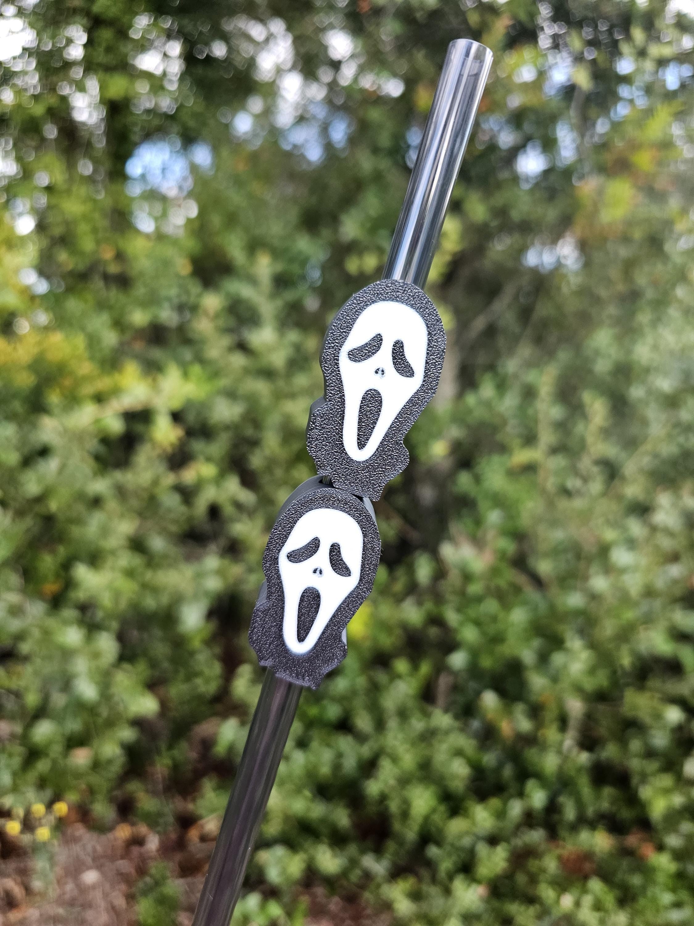 Ghost Stanley Tumbler Straw Topper