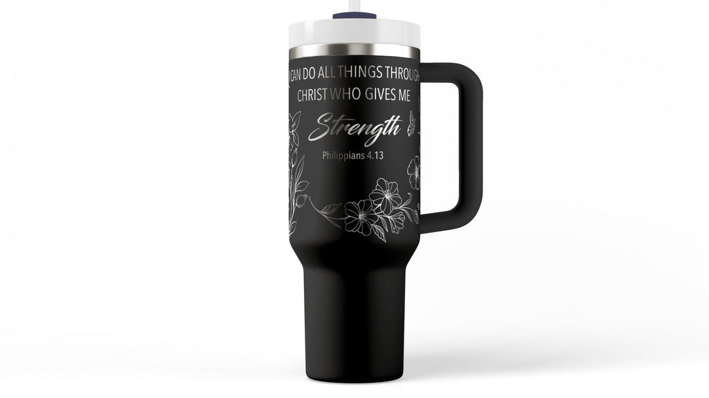 Bible Verse Stanley Engraved Tumbler