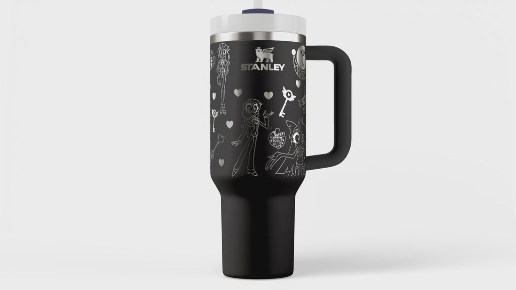 Cartoon Hotel Laser Engraved Stanley Tumbler