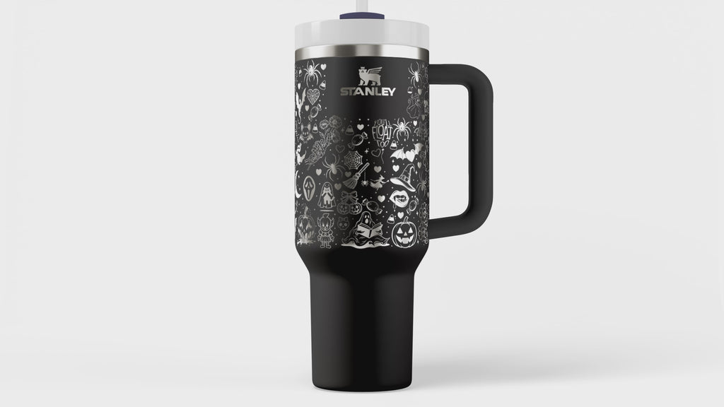 Kawaii Halloween Laser Engraved Stanley Tumbler