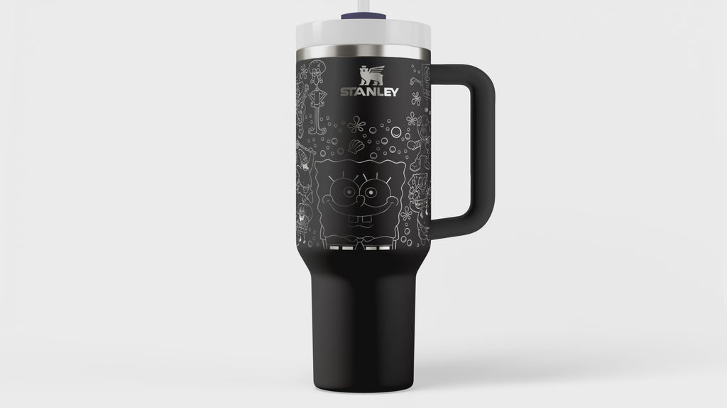 Sponge Man Stanley Engraved Tumbler