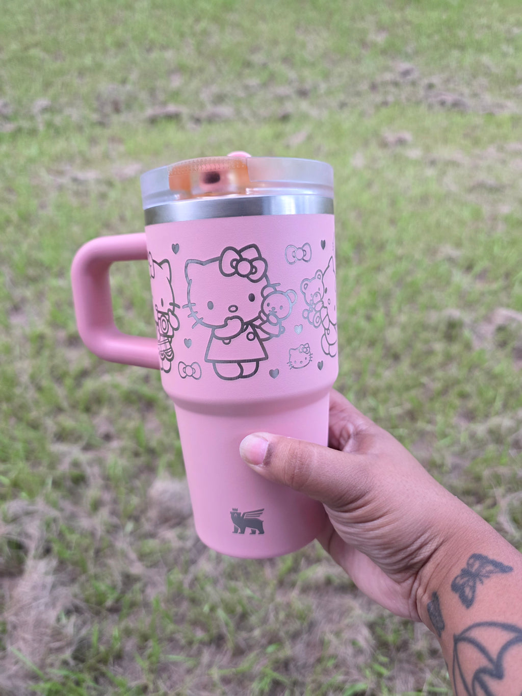 Kitty Children/Adult Laser Engraved Stanley Tumbler