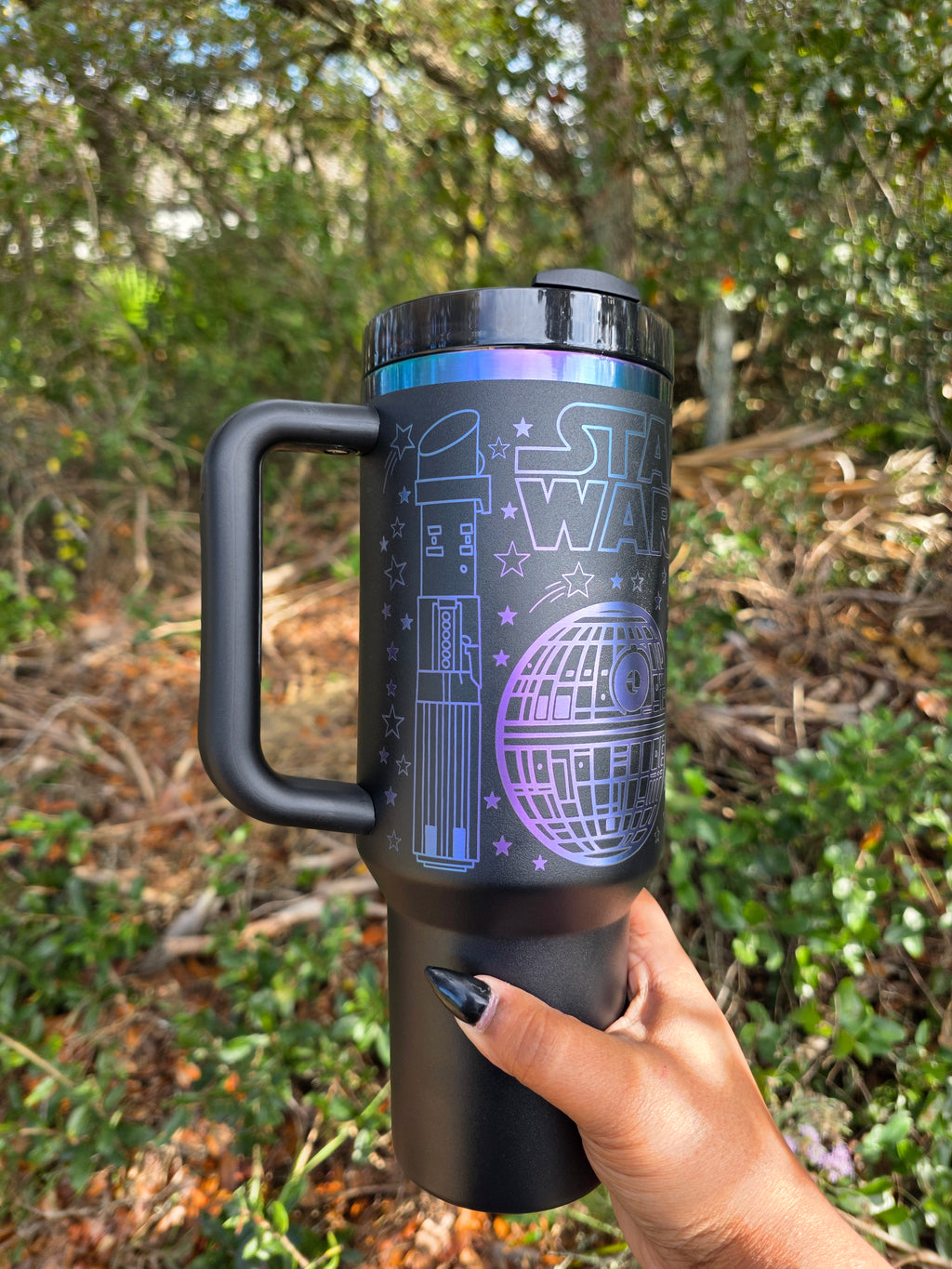 War of the Stars Laser Engraved Stanley Tumbler