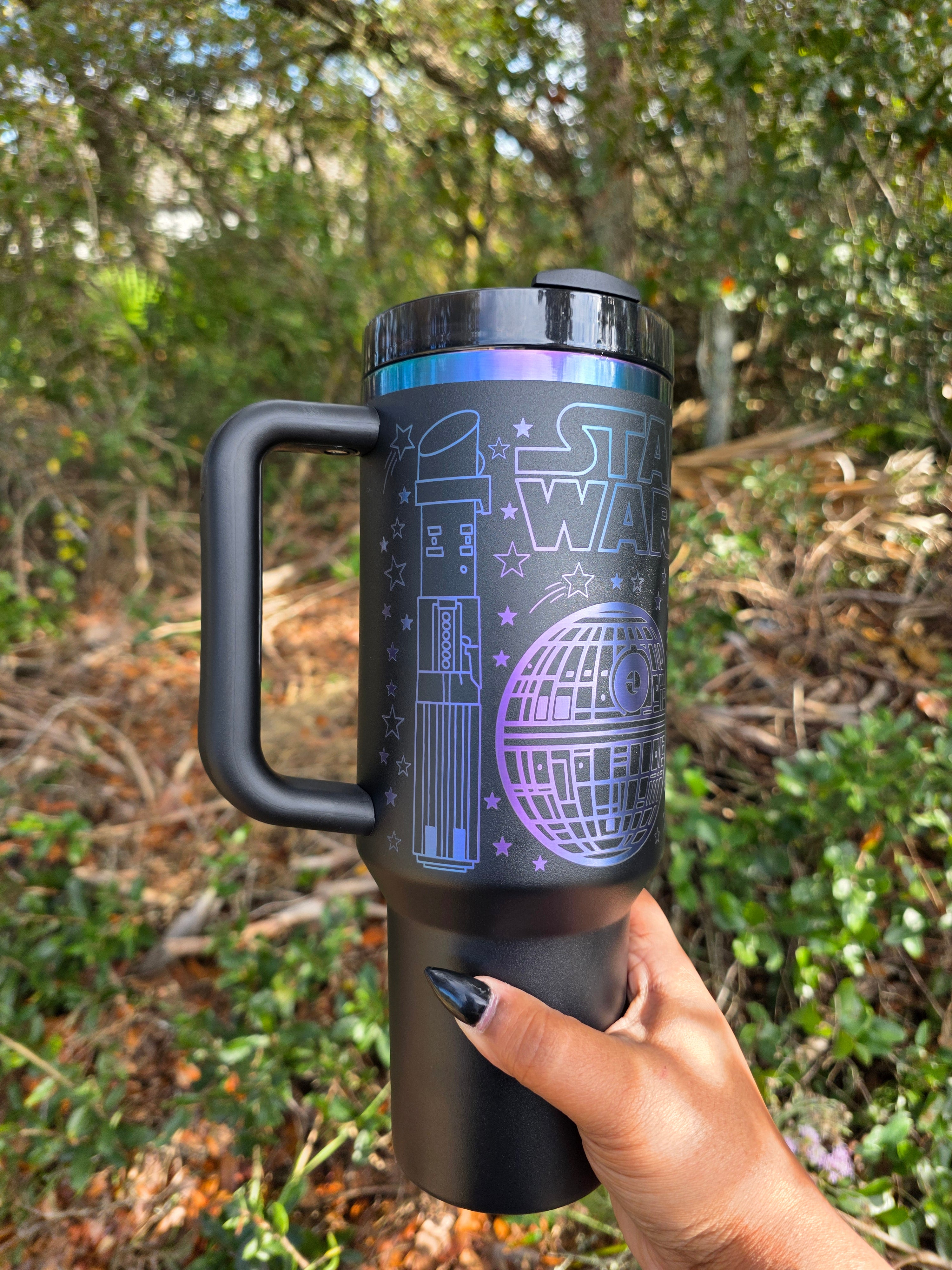 War of the Stars Laser Engraved Stanley Tumbler