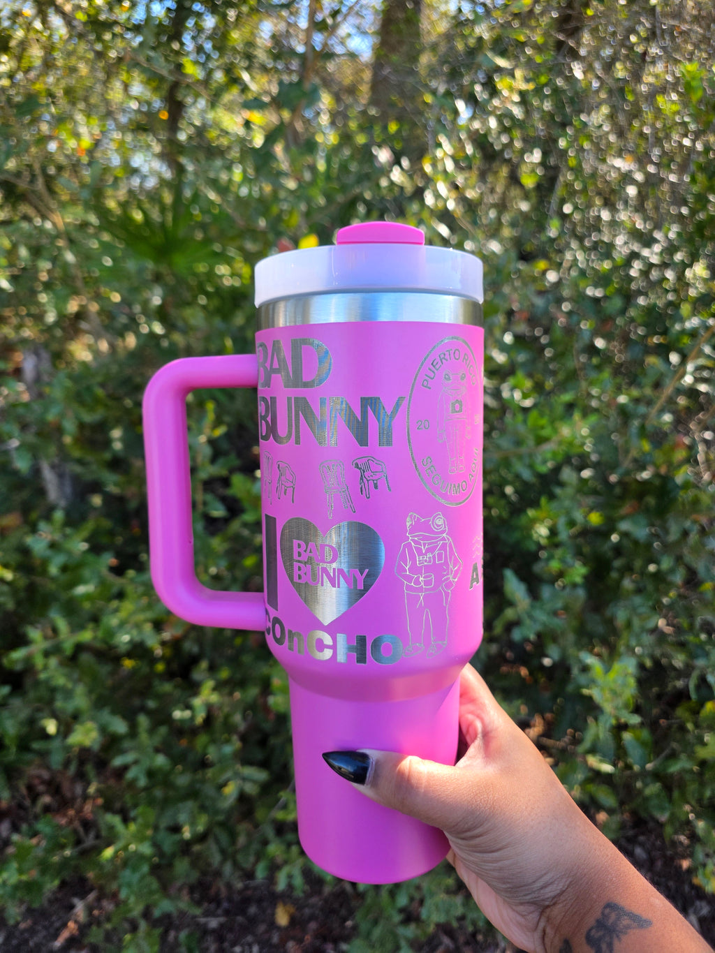 Bunny Laser Engraved Stanley Tumbler