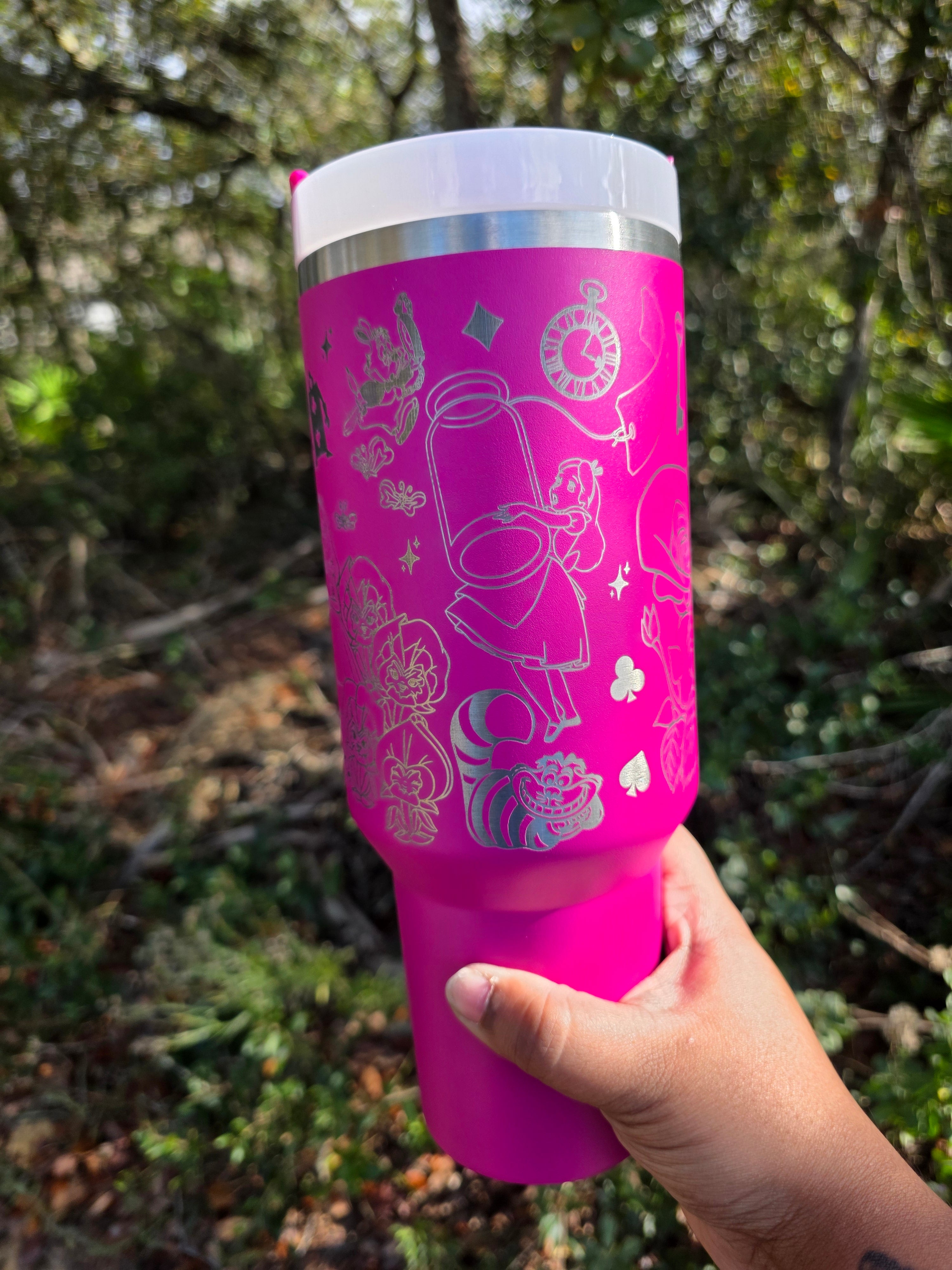 Wonderland Stanley Engraved Tumbler