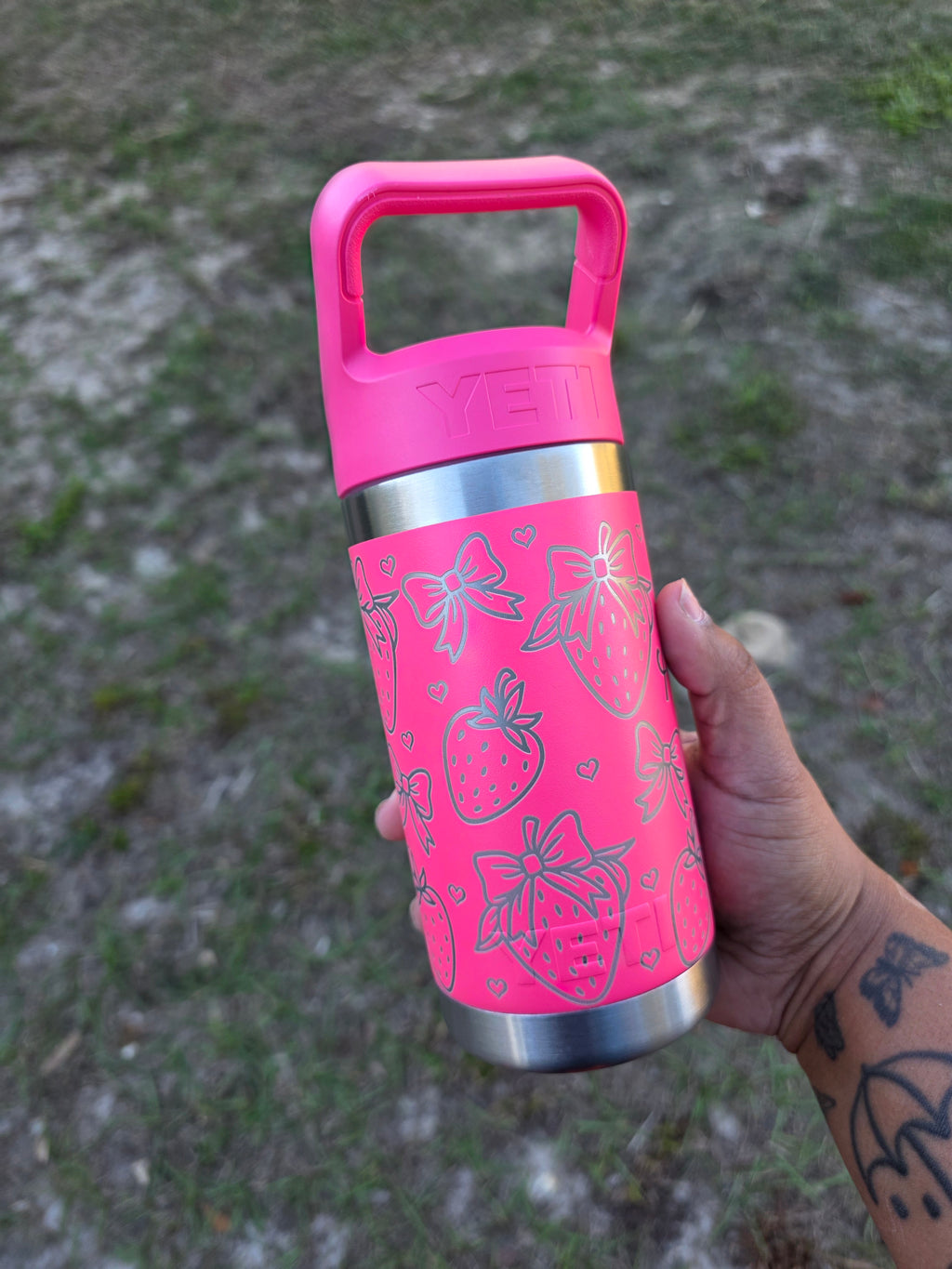 Strawberry Children Laser Engraved Tumbler
