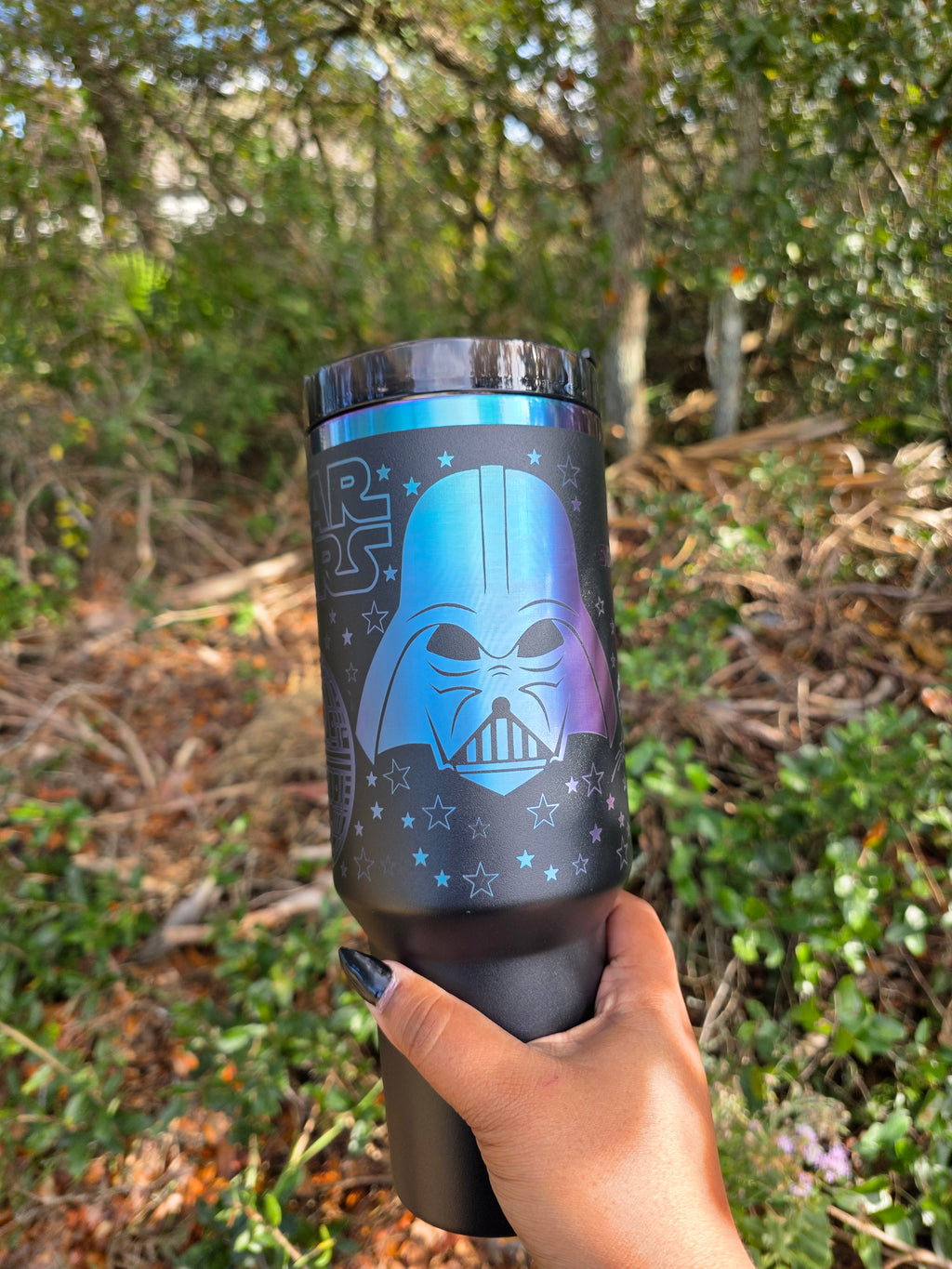 War of the Stars Laser Engraved Stanley Tumbler