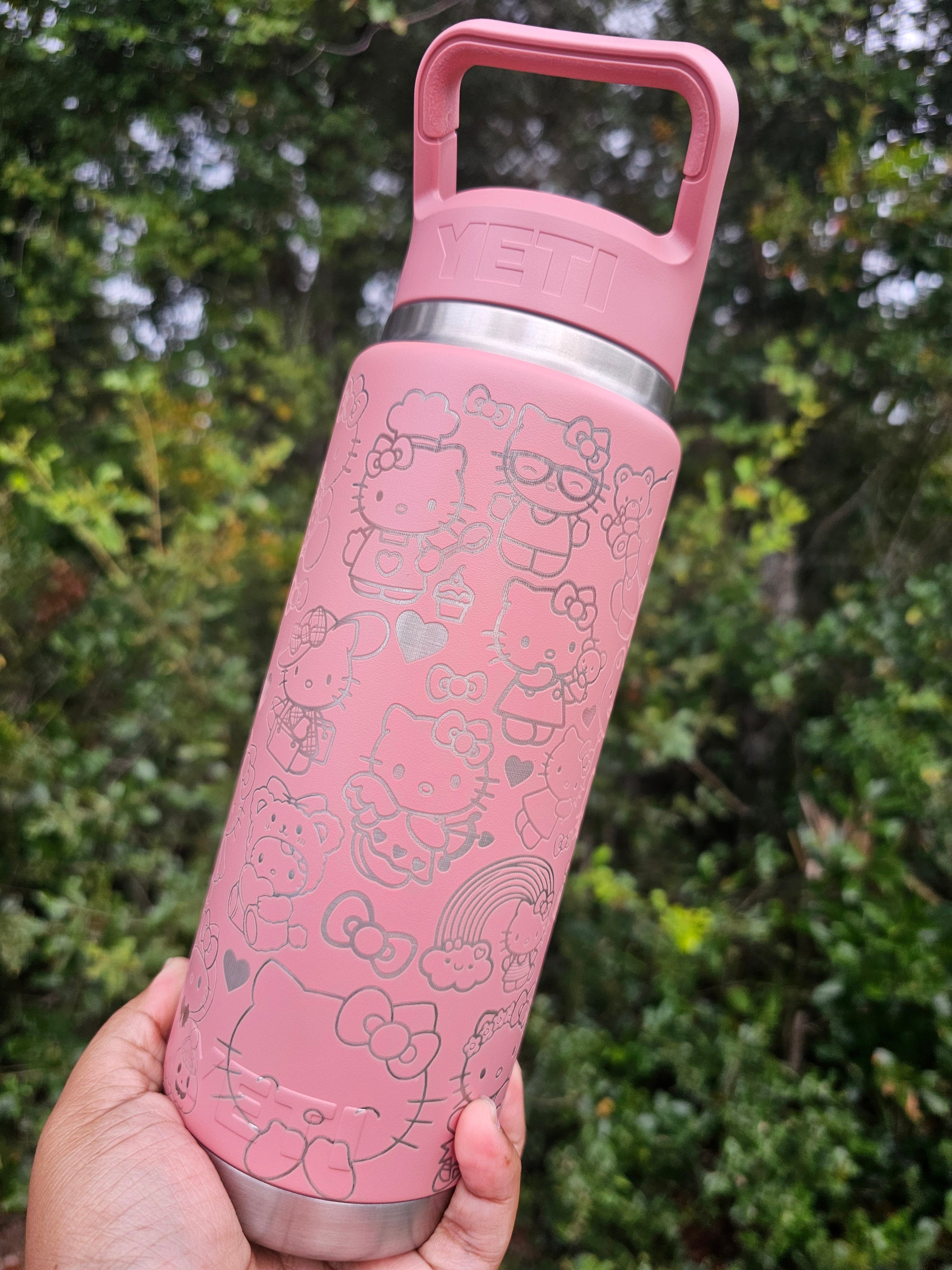Kitty Laser Engraved Tumbler