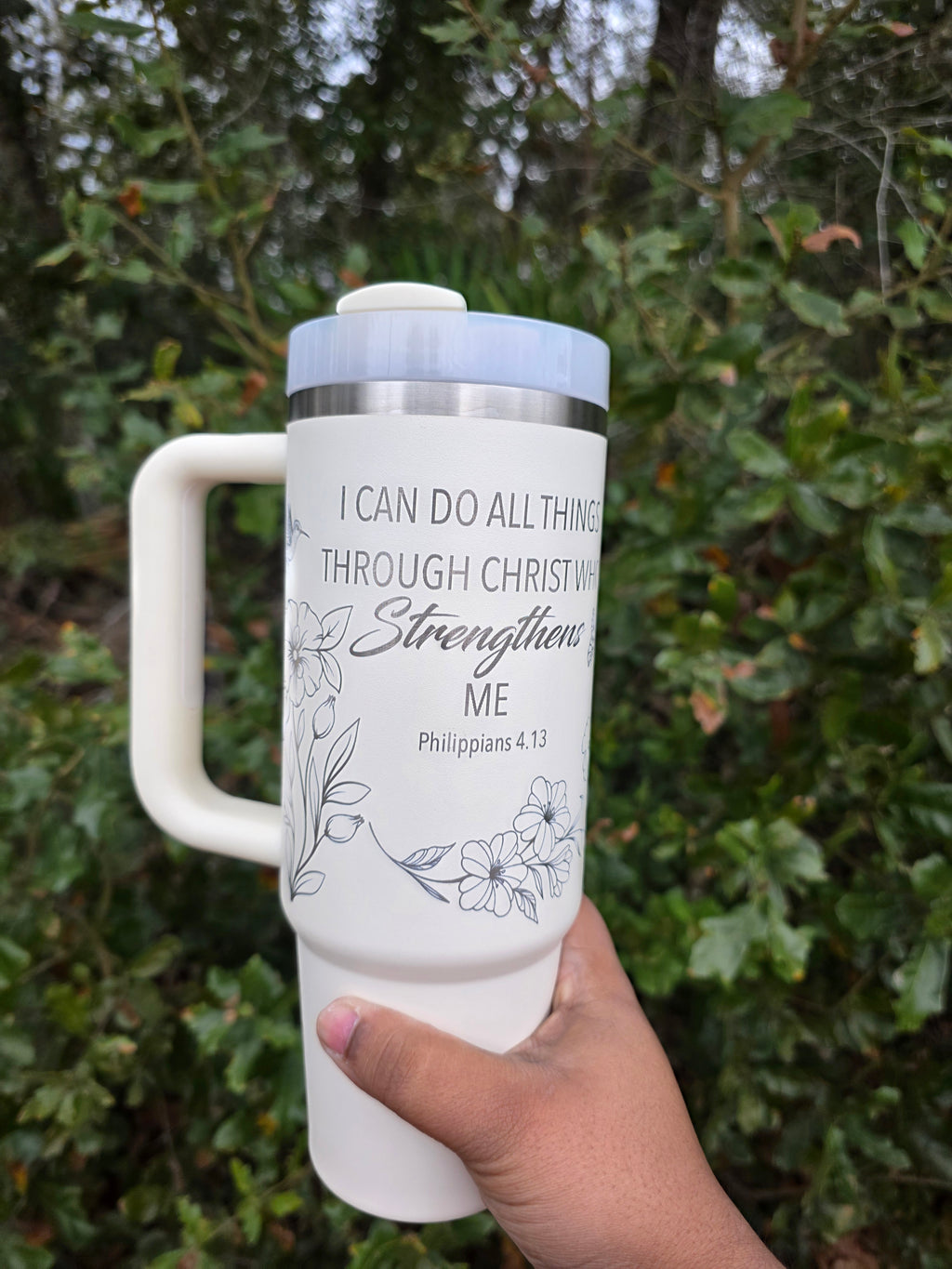 Bible Verse Stanley Engraved Tumbler