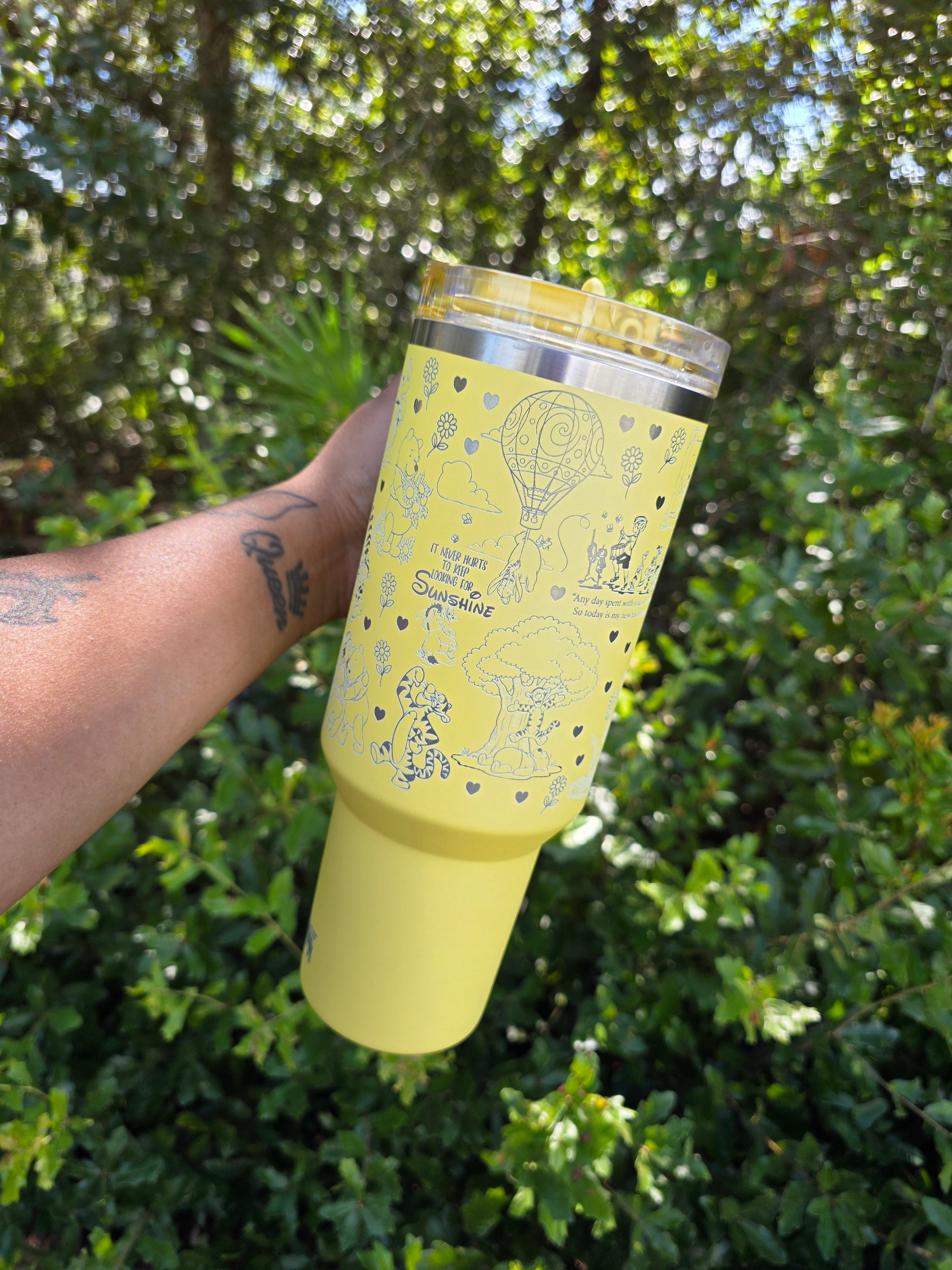 Silly Bear Laser Engraved Stanley Tumbler