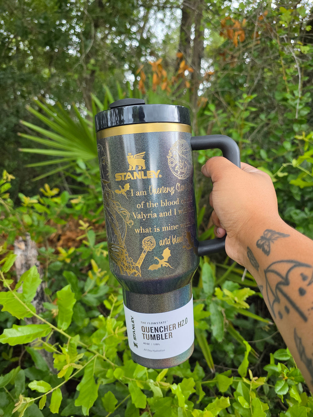 Thrones Laser Engraved Stanley Tumbler