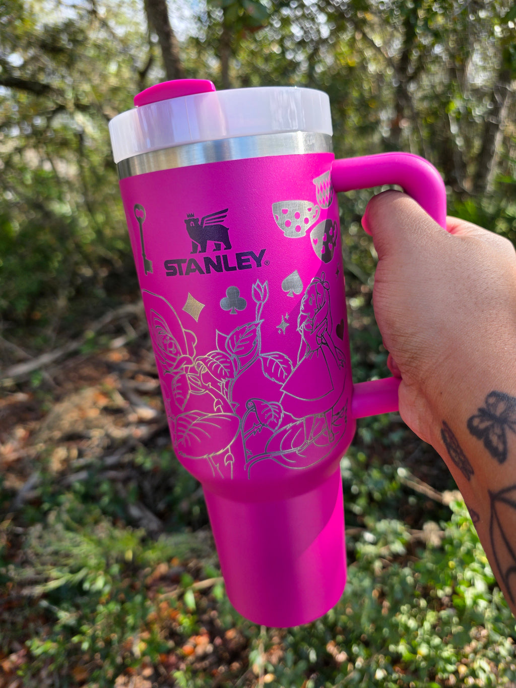 Wonderland Stanley Engraved Tumbler