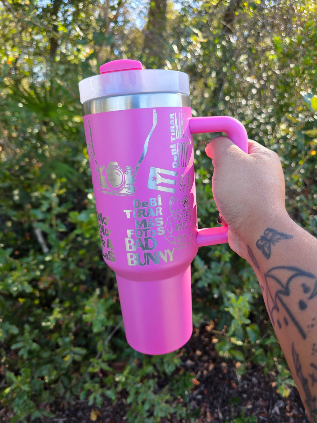 Bunny Laser Engraved Stanley Tumbler