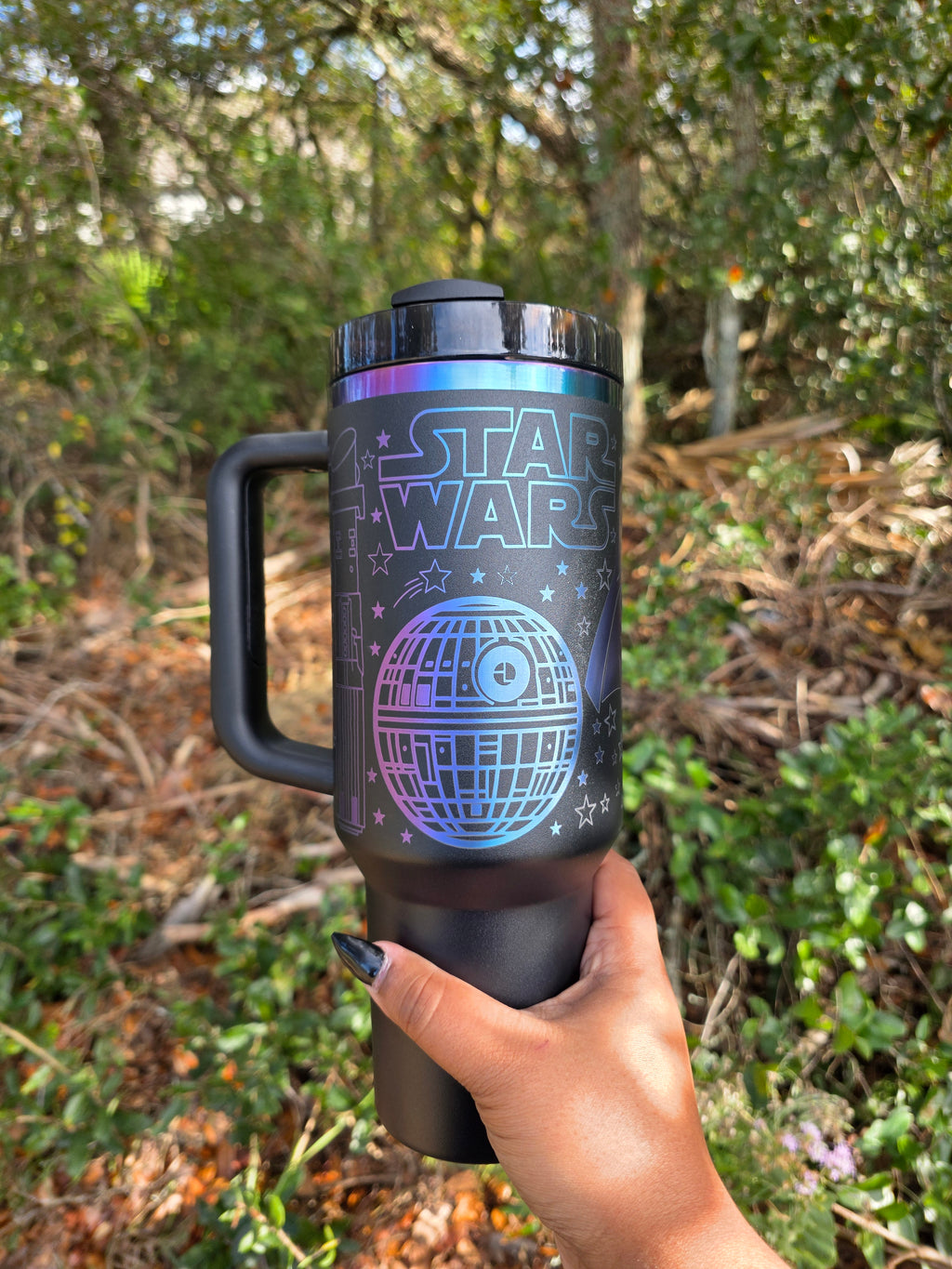 War of the Stars Laser Engraved Stanley Tumbler