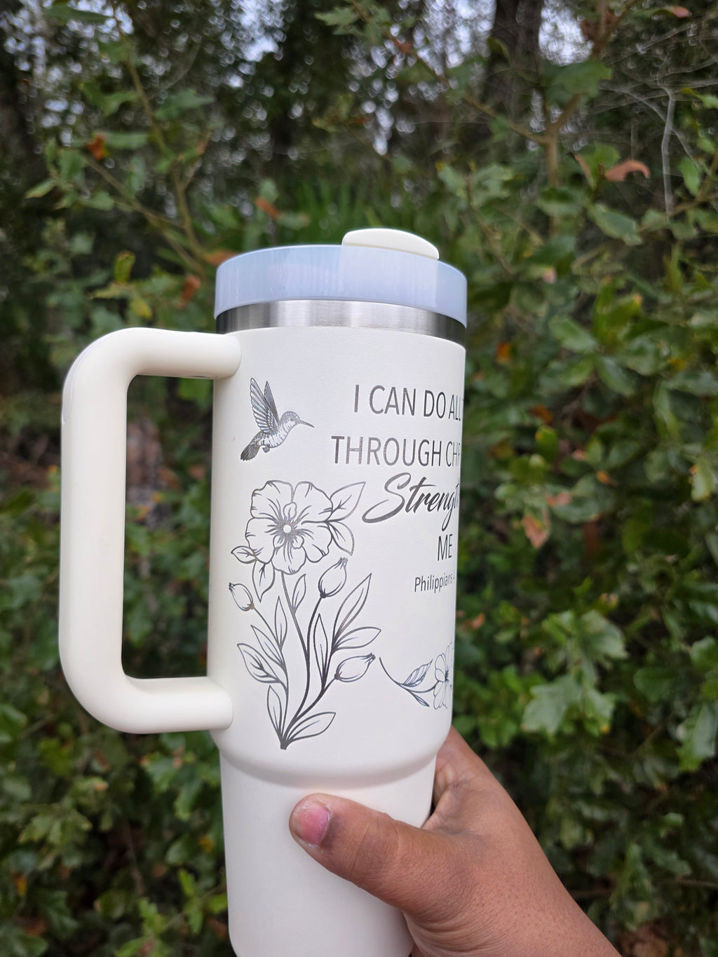 Bible Verse Stanley Engraved Tumbler