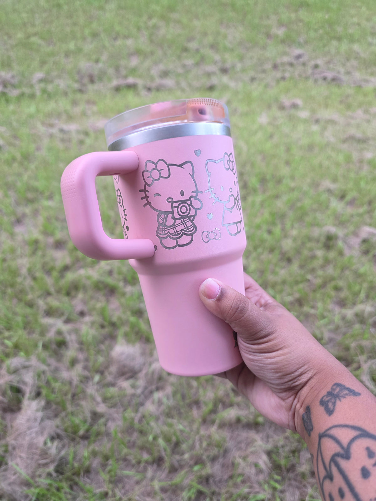 Kitty Children/Adult Laser Engraved Stanley Tumbler