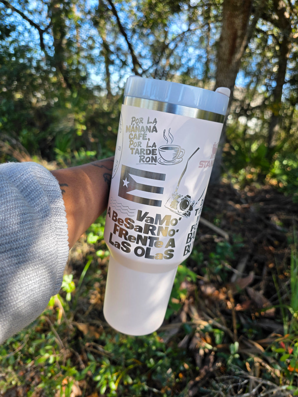 Bunny Laser Engraved Stanley Tumbler