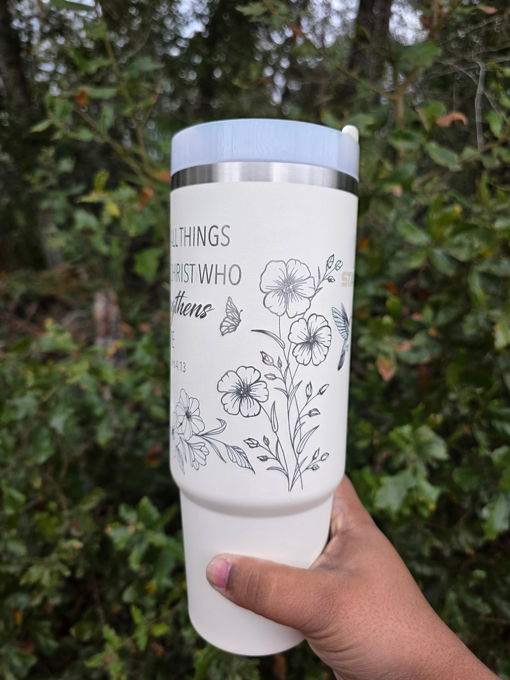 Bible Verse Stanley Engraved Tumbler