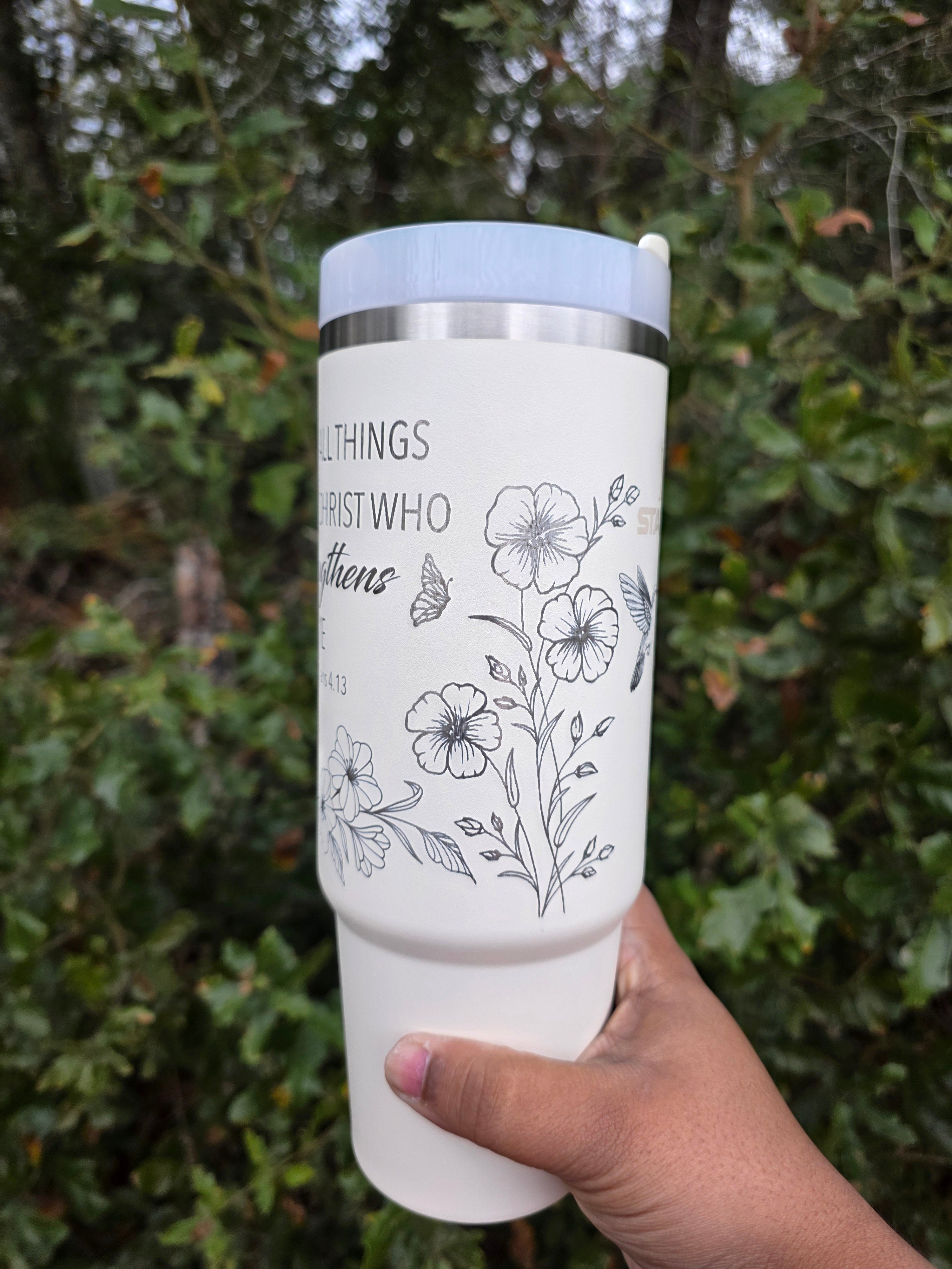 Bible Verse Stanley Engraved Tumbler